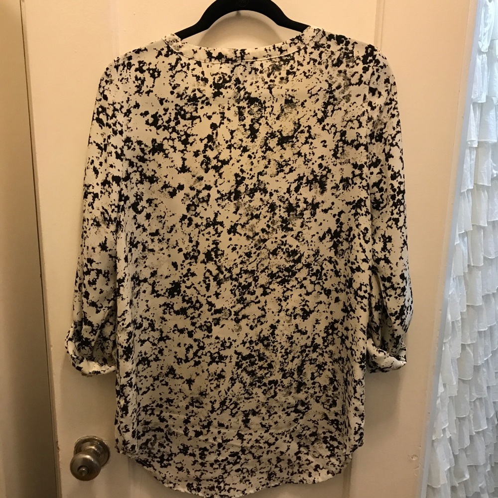 Mossimo Printed Button Up Blouse - image 3